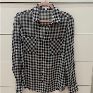Express Monochrome Checkered Shirt